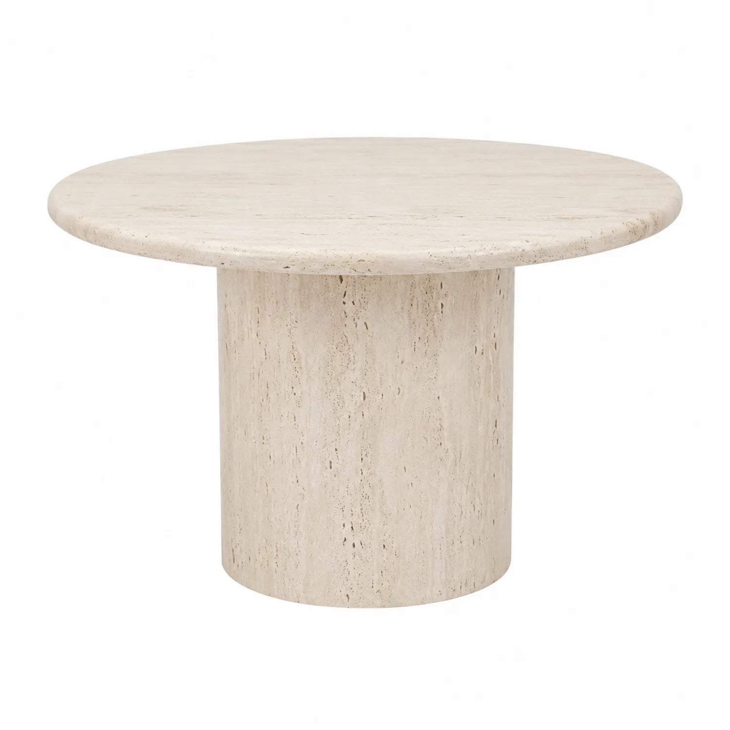 Runder Esstisch Travertin Beige Ø120 cm