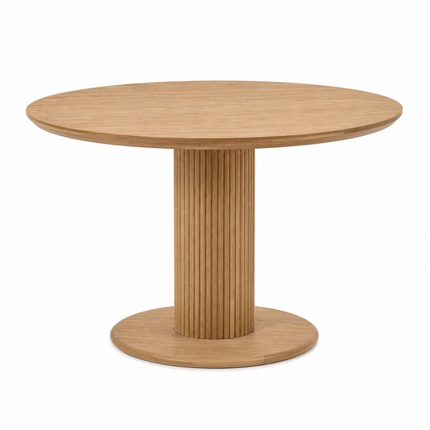 Runder Tisch aus Eichenfurnier Ø120 cm