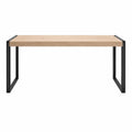 Rechteckiger Tisch aus Holz mit schwarzen Metallbeinen 160 cm