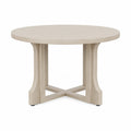 Runder Esstisch aus Holz Beige 120cm