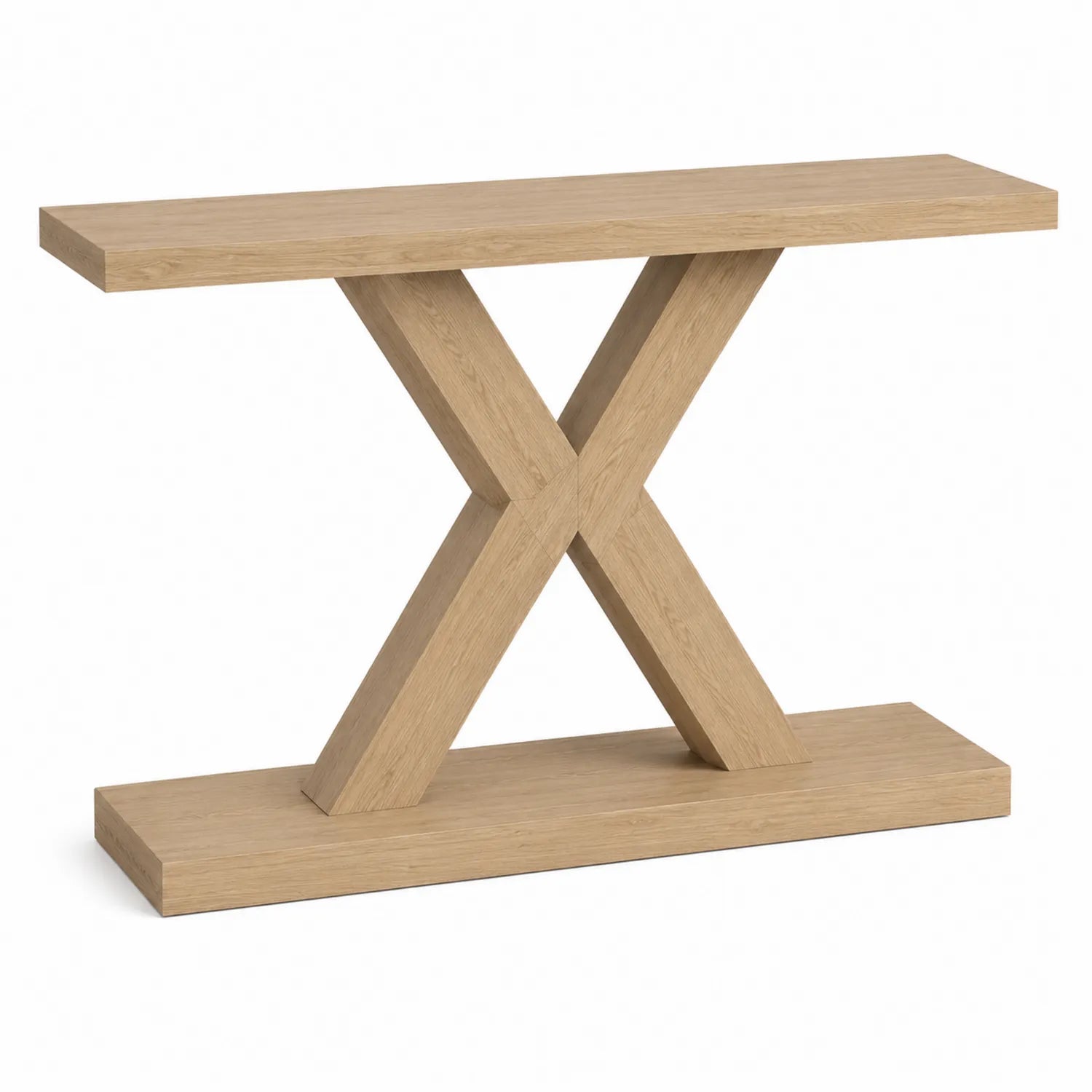 Konsolentisch Eichenholz Naturfarbe 120x30x75 cm