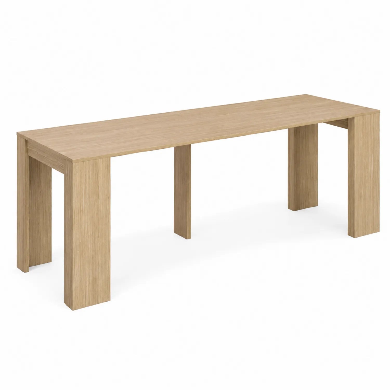 Esstisch MDF Eichenfurnier Hellbraun 200x90x75 cm