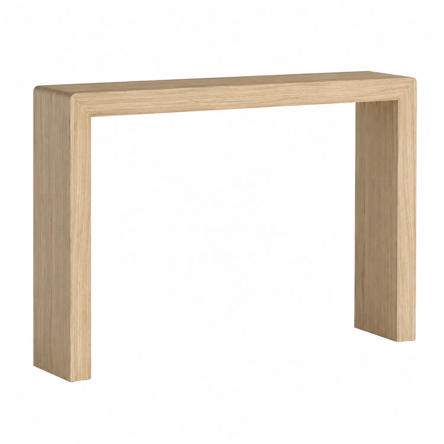 Konsolentisch Rechteckig Eichenholz Hellbraun 120x40x75cm