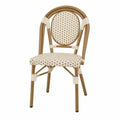 Bistrostuhl Aluminiumgeflecht Beige/Braun